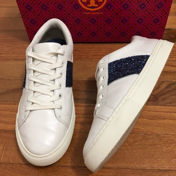 Tory Burch Carter Glitter Sneakers - Picture 6 of 8